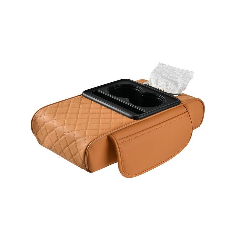 Multifunctio<i></i>nal Leather Booster Pad Car Front Armrest Storage Box - UDOKU SD3 | Roadstar